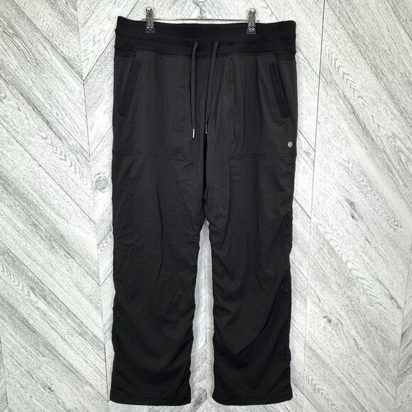 Lululemon Dance Studio Pants Size 12 Regular LINED Black 31" Inseam - Picture 1 of 4